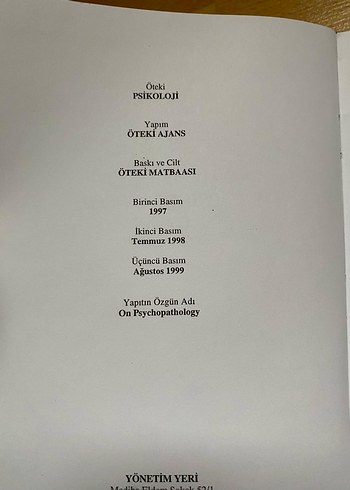 Beden Sigmund Freud - Psikopatoloji Üzerine Kitap