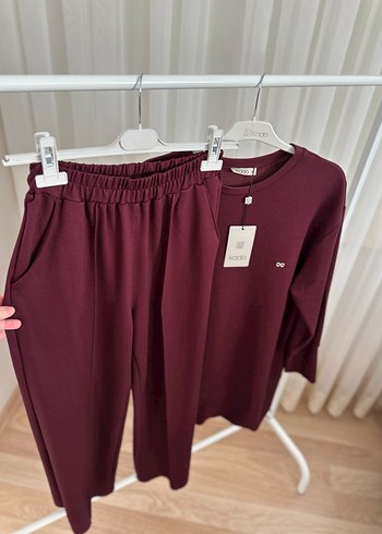 Kadın Uzun Kollu  Pamuklu Eşofman Takımı - Görsel 3