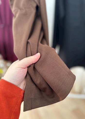 Bordo Yarım Fermuarlı Kısa Tunik - Görsel 5