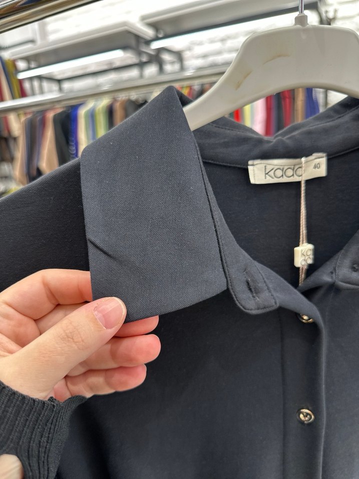 Uzun Kollu Kuşaklı Kadın Elbise..  tiril tiril bir Lacos kumaş - Görsel 3