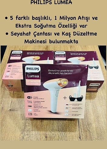 PHİLİPS LUMEA EPİLASYON ALETİ