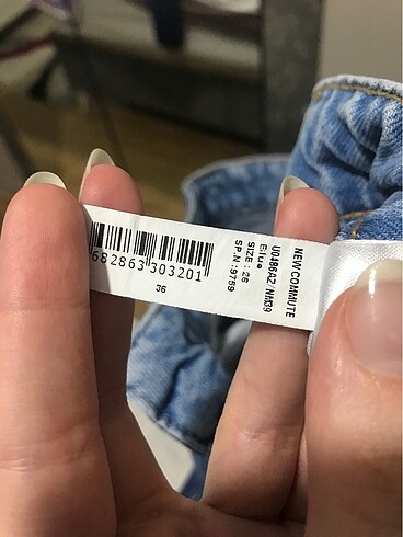 36 Beden mavi Renk Defacto Kadın Mom Jeans