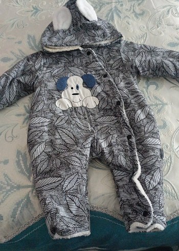Gri Desenli Bebek Erkek Tulumu - Görsel 3