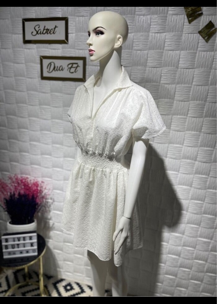 Yaz elbisesi bol kalıp - Görsel 3