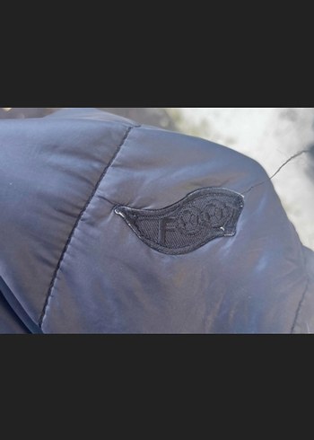 Mavi Erkek Kapüşonlu Fermuarlı Mont - Görsel 7