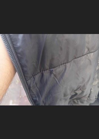 Mavi Erkek Kapüşonlu Fermuarlı Mont - Görsel 6