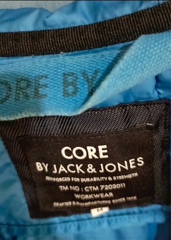 Mavi Erkek Kapüşonlu Fermuarlı Mont - Görsel 3