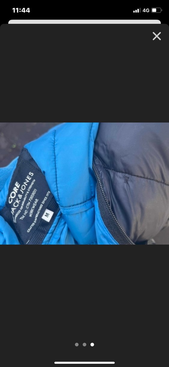 Mavi Erkek Kapüşonlu Fermuarlı Mont - Görsel 5