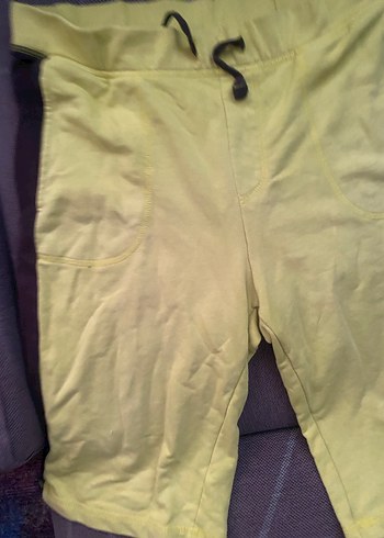 Sarı Bol Kesim Erkek Şort - Görsel 2