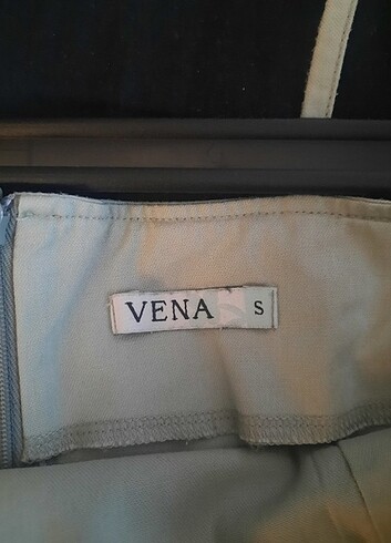 s Beden yeşil Renk Vena Kare Yaka Freya Mini Elbise