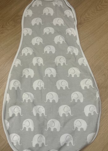 Woombie Gri Fil Desenli Bebek Kundak - Görsel 2