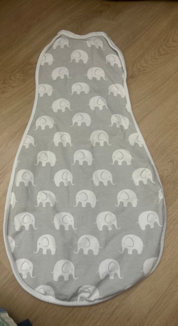 Woombie Gri Fil Desenli Bebek Kundak - Görsel 2