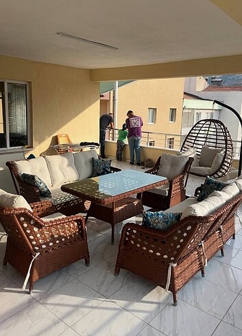 Bellona Rattan bahçe takımı seti sıfır full set BELLONA