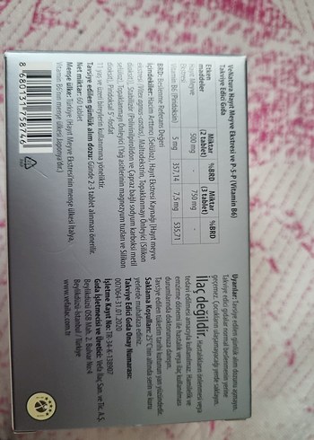 Vevatura Hayıt Meyve Ekstresi ve Vitamin B6 Takviye - Görsel 2