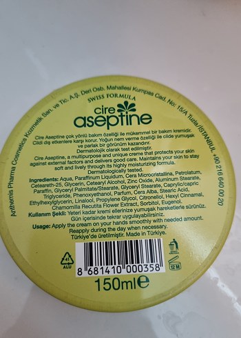 Aseptine Çiçek Özlü Nemlendirici Krem - Görsel 2