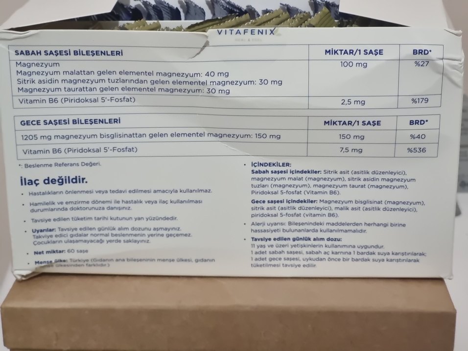 Magnezyum ve Vitamin B6 İçeren Takviye Edici Gıda 59 Saşe - Görsel 3