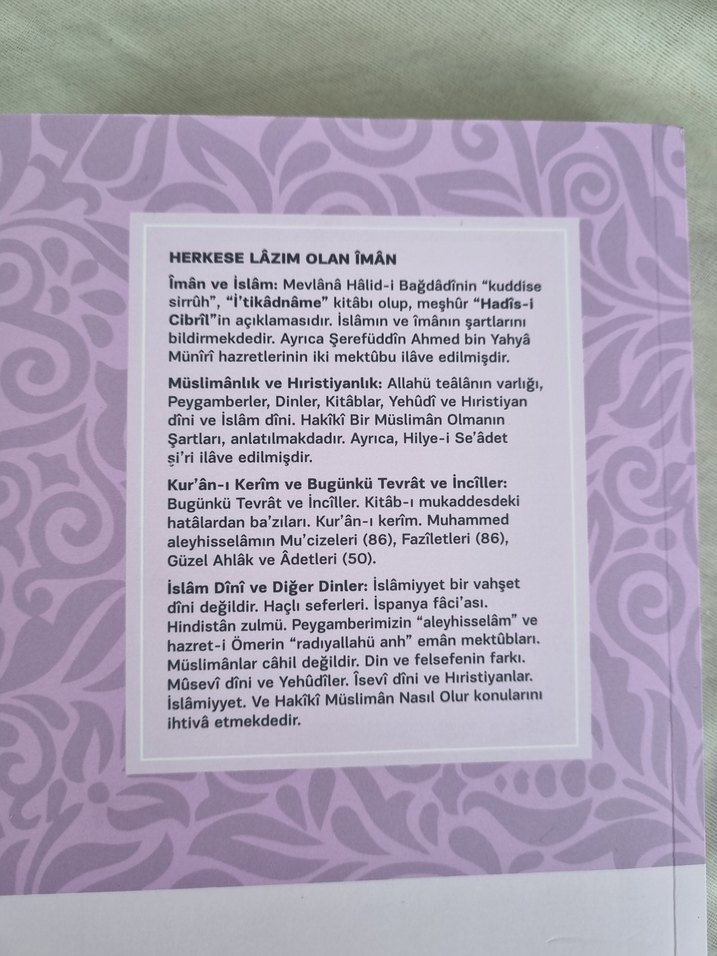 Herkese Lâzım Olan İmân Kitabı - Görsel 2