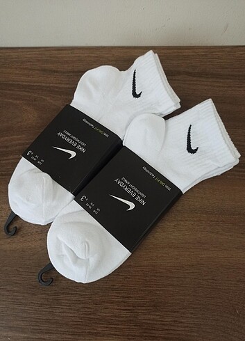 6 ÇİFT NİKE DRY-FIT BEYAZ KOLEJ BOY ÇORAP 