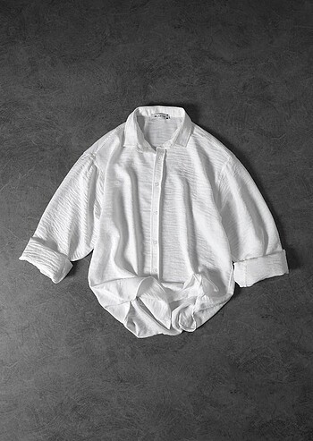 Massimo Dutti Sofia Keten Beyaz Gömlek