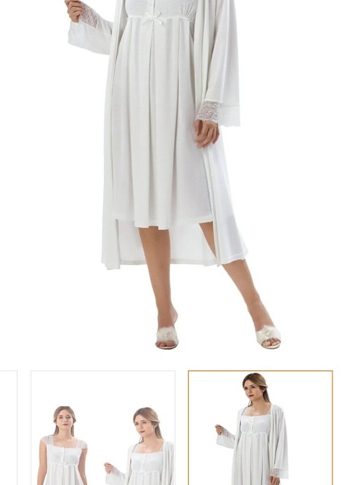 Lohusa Gecelik Sabahlık - Görsel 4