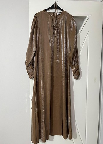 Diğer HooopStore Marka Kahverengi Parlak Uzun Elbise /Abiye