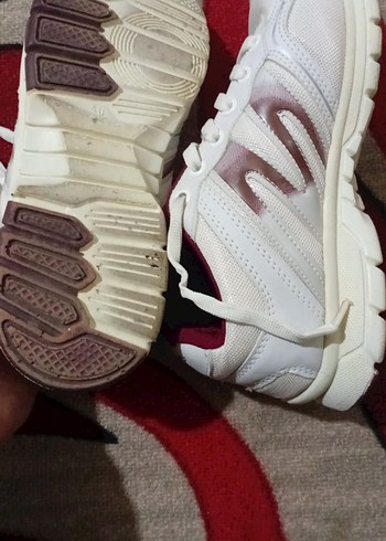 40 Beden beyaz Renk Beyaz Bağcıklı Yüksek Topuklu Kadın Spor Ayakkabı
