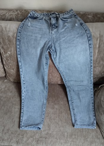 Trendyol & Milla Mavi Midi Boy Rahat Kesim Kadın Kot Pantolon