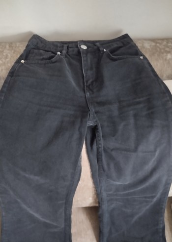 Trendyol & Milla siyah Midi Kadın Denim Pantolon