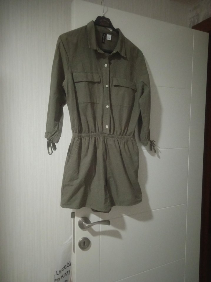 Sadece bir kez giyilen koton Tulum - Görsel 3