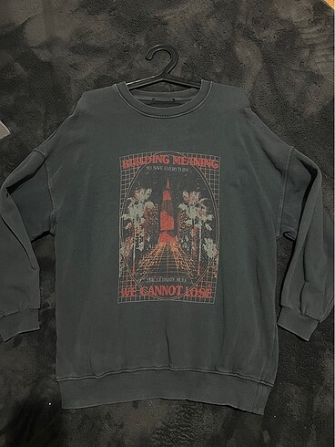 Gri sweatshirt vintage