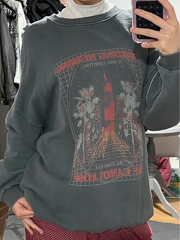 m Beden gri Renk Gri sweatshirt vintage