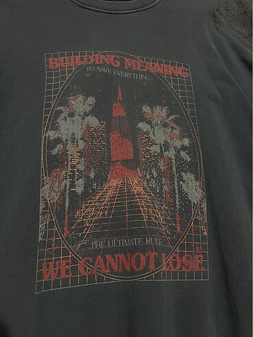 m Beden Gri sweatshirt vintage