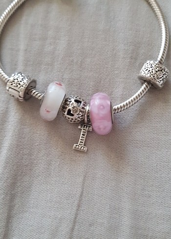 Beden Pastel Pembe Boncuklu Kadın Bileklik
