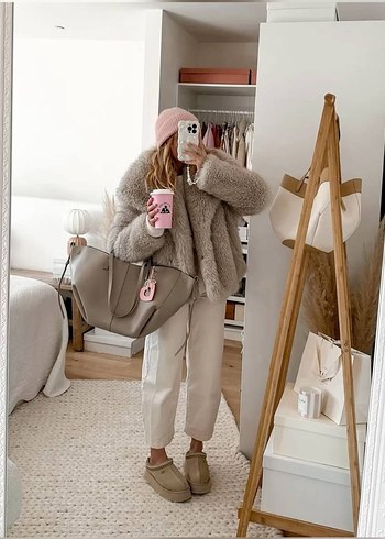 Ugg UGG Kadın Kahverengi Süet Platform Terlik