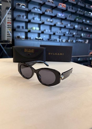 Bvlgari Siyah Parlak Kadın Güneş Gözlüğü