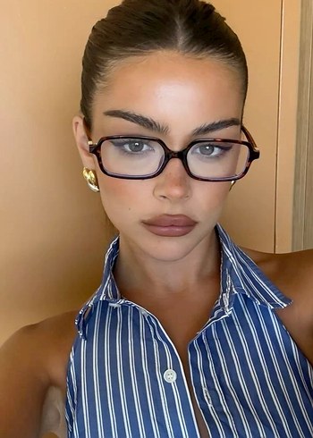 Beden Miu Miu Klasik Şeffaf Kahverengi Kadın Gözlük