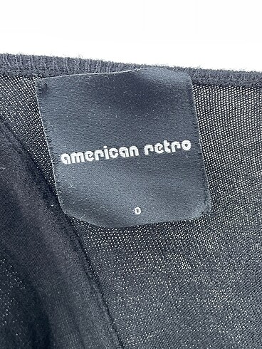 34 Beden siyah Renk American Retro Kısa Elbise %70 İndirimli.