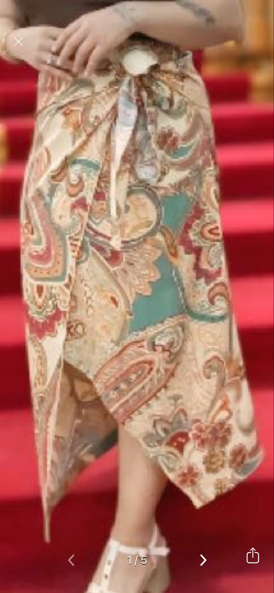 Bohem Çok Renkli Uzun Drapeli  Eteği - Görsel 4