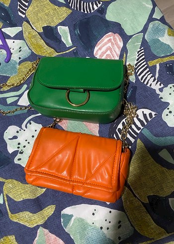 Renkli Deri Kadın Çanta - Paris Sokak Stili - Görsel 2