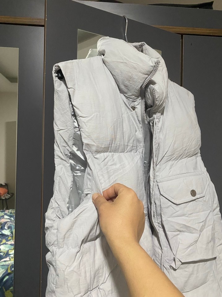 Kadın gri Kolsuz Midi Yelek - Görsel 3