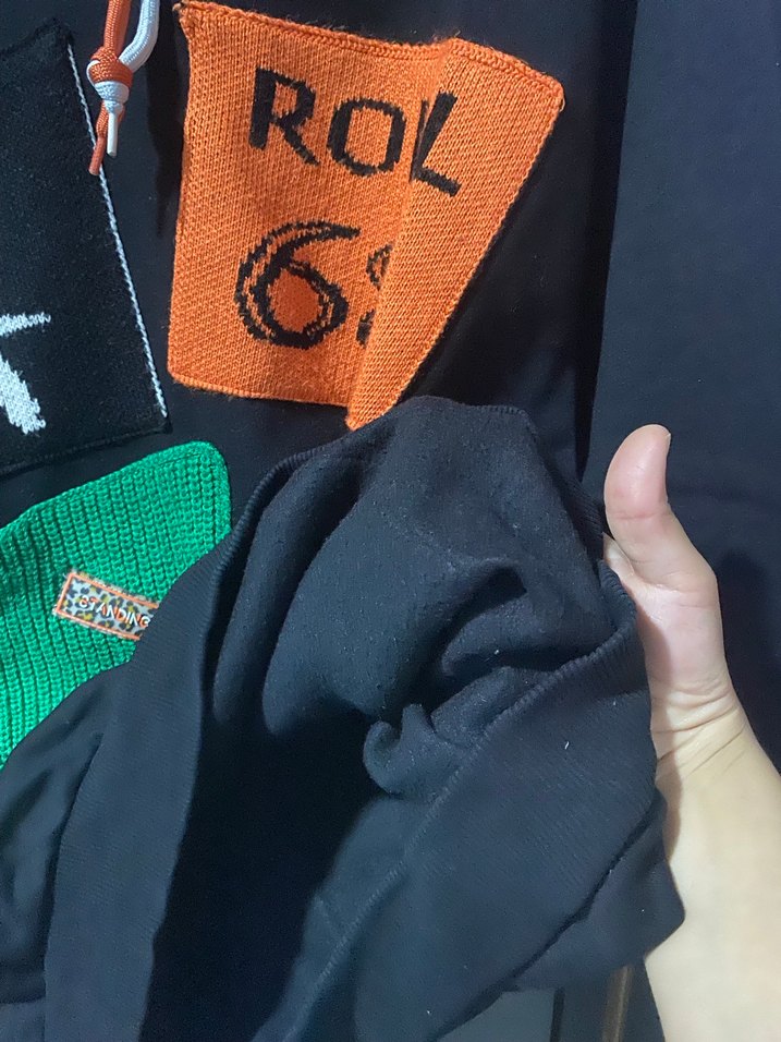 Kadın Siyah Kapüşonlu Örgü Sweatshirt - Görsel 5