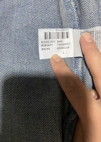 Kadın mavi Kot Elbise - Görsel 8