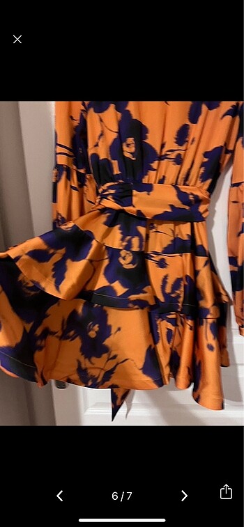 Saten elbise - Görsel 6