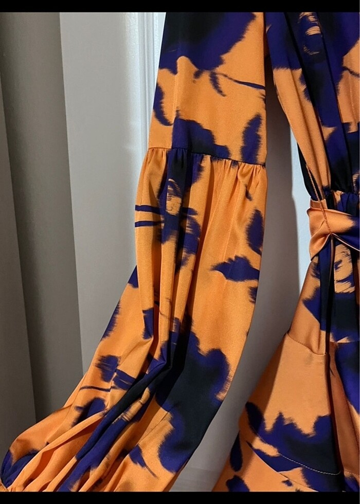 Saten elbise - Görsel 5