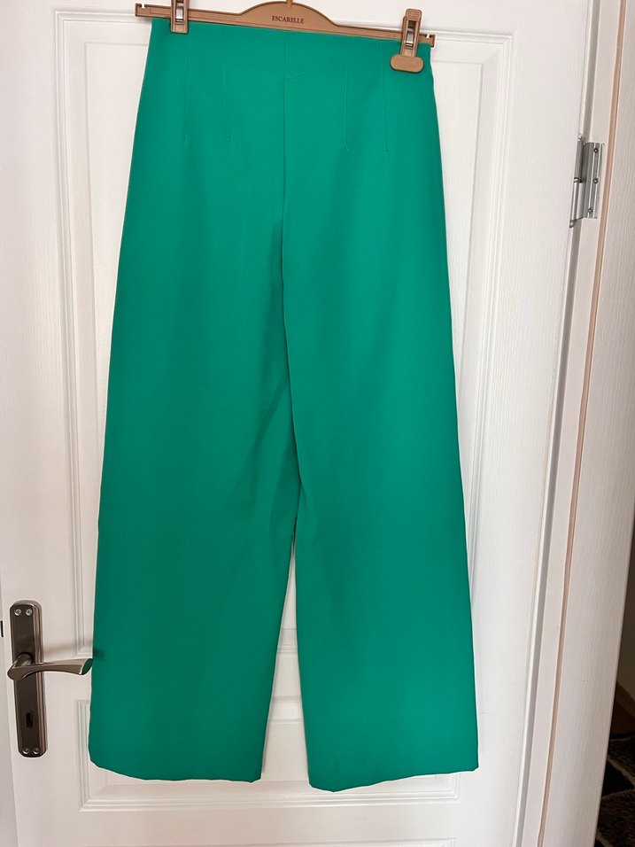 Yeşil Kumaş Pantolon - Görsel 2