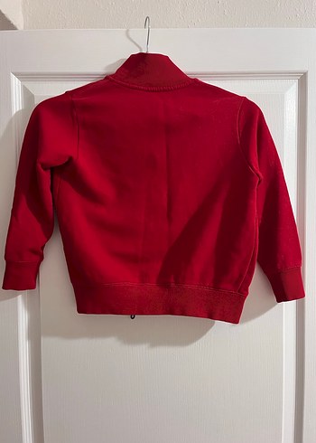 Kırmızı Fermuarlı  Sweatshirt - Görsel 2