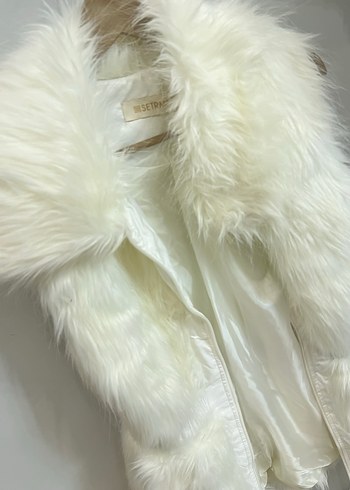 Setrms Beyaz Kürklü Kadın Yelek - Görsel 3
