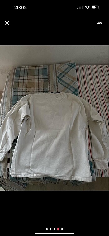 m Beden beyaz Renk 2. El Erkek Giyim Sweatshirt