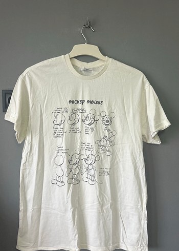 Baskılı Beyaz  Tişört - Görsel 2