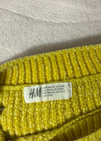 Sarı Triko Kadın Bisiklet Yaka Kazak - Görsel 3